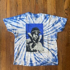 Blue Tie-Dye ICE CUBE Graphic T-Shirt